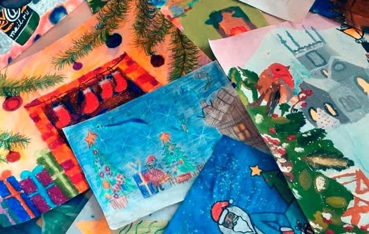 Лучан запрошують на виставку дитячих новорічних малюнків у ТРЦ ПортCity. ФОТО