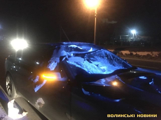 Під Луцьком – смертальна аварія: легковик BMW збив пішохода. ФОТО