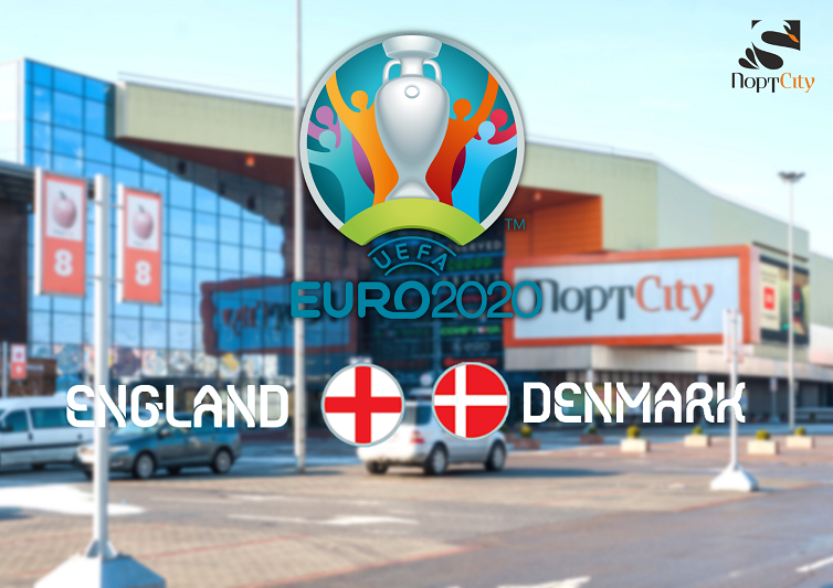 Хто стане другим фіналістом Євро-2020? ТРЦ “ПортCity” транслюватиме футбол на великому екрані*